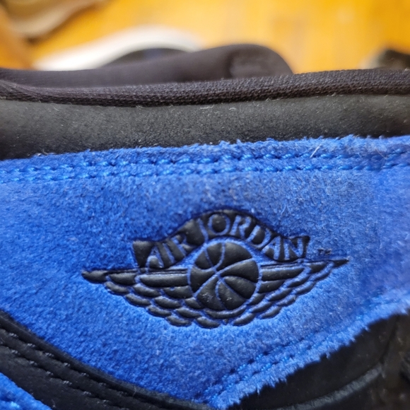 Jordan Big Kid's Air 1 Retro High OG Black/Royal Blue-White Size 6.5Y FD1437-042 - Picture 11 of 16